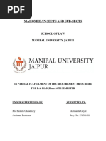 Mahomedan Sects and Sub