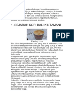 Sejarah Kopi Bali