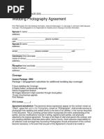 Wedding Contract Maria Anderson