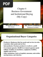 Business Government and Institutional Buying