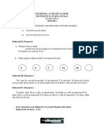 2011 Matematica Olimpiada Satelor Clujene Clasa A IV-A Subiecte