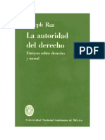 Raz, La Autoridad Del Derecho