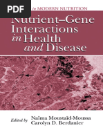 Nutrient Gene Interactions in Health and Disease Modern Nutrition