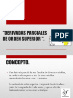 Derivadas Parciales de Orden Superior