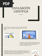 Divulgacion Cientifica 