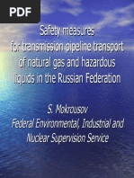 Safety Measures For Transmission Pipeline Transport of Natural Gas and Hazardous Liquids in The Russian Federation