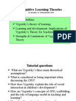 Lecture 8 Vygotsky' Sociocultural Theory of Development