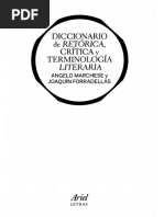 Diccionario de Retorica Critica Y Terminologia Literaria - Marchese Angelo Y Forradellas Joaquin PDF