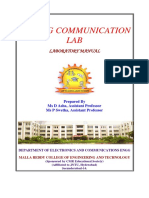 Analog Communication LAB: Laboratory Manual