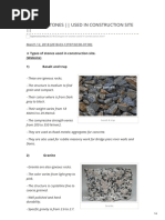 Types of Stones Used in Construction Site