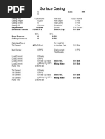 Cement Job Calculations