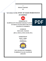 "An Analytical Study of Sales Promotion in Jio Mobile": (Enrollment No.) 2015016600256097