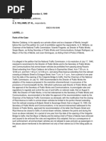 G.R. No. 47800 December 2, 1940 MAXIMO CALALANG, Petitioner, A. D. WILLIAMS, ET AL., Respondents. Decision Laurel, J.: Facts of The Case