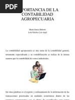 Importancia de La Contabilidad Agropecuaria