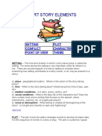 Short Story Elements: Setting Plot Conflict Character Point of View Theme