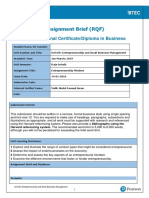 Assignment Brief Unit 9 E&SBM