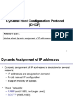 Dynamic Host Configuration Protocol (DHCP) : Relates To Lab 7