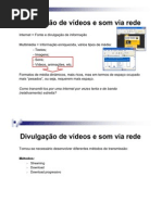 Divulgacao Videos e Som Via Rede II