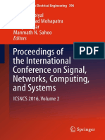 Proceedings of The International Conference On Signal Networks, Computing and Systems