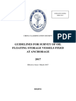 Guidelines For Survey of Oil Floating Storage Vessels Fixed at Anchorage, 2017