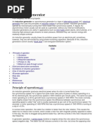 Induction Generator: Principle of Operation