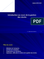 Introduction Au Cours de La Gestion Des Stocks