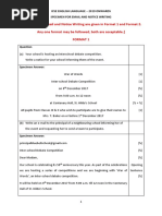 Specimen For EMail and Notice Writing