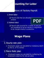 Accounting For Labor: 2 Compositions of Factory Payroll