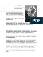 Biografia Corta Gabriela Mistral