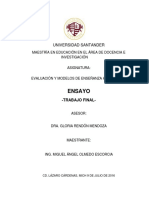 Evaluación y Modelos de Enseñanza Aprendizaje