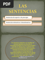 Tipos de Sentencias