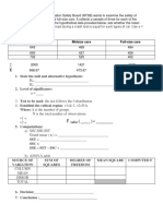 Statistics Sample Problem