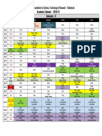1.b.tech Academic Calendar Sem II 2018 19