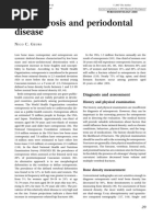 Osteoporosis and Periodontal Disease: History and Physical Examination