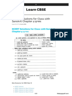 Learn CBSE: NCERT Solutions for Class 10th Sanskrit Chapter 4 प ययाः