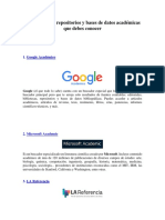 Base de Datos Cientificas