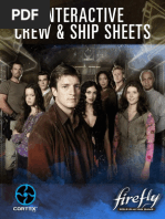 Firefly RPG - Interactive Crew & Ship Sheets