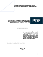 Ciclo de Vida e Dinamica Populacional Do Caparari Pseudoplatystoma Tigrinum Valenciennes 1840 Pisces Pimelodidae No Rio Apu