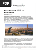 Ratatouille, Una Rata Modelo para Emprendedores