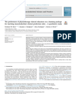 Musculoskeletal Science and Practice: Original Article