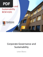 Corporate Governance and Sustainability Slides