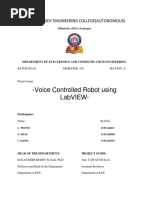 Final Abstracct - "Voice Controlled Robot Using LabVIEW"