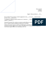 Fac Simile Fattura Proforma