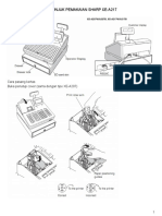 Buku Manual Panduan Mesin Kasir Cash Register Sharp XE A217