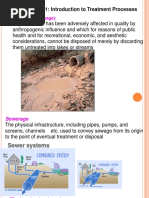 Chapter 1: Introduction To Treatment Processes: Wastewater (Sewage)