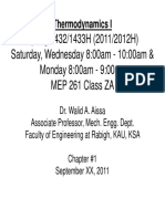 Spring 1432/1433H (2011/2012H) Saturday, Wednesday 8:00am - 10:00am & Monday 8:00am - 9:00am MEP 261 Class ZA