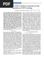 A Simplified NMEA Sentence Generator For The Simulation of GPS Tracking