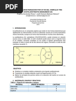 Sintesis y Caracterizacion UV-Vis Del Complejo Tris Acetilacetonato de Manganeso (III)