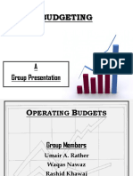 Budgeting: A Group Presentation