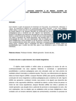 A Contribuição de Jacques Ranciére e de Imanol Aguirre Na Construção de Novos Imaginá